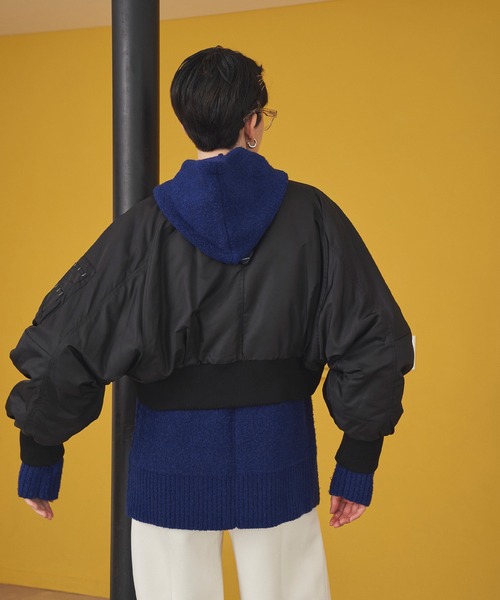 OMMO（オーエムエムオー） ma1 ma-1 VOLUME SLEEVE SHORT MA-1