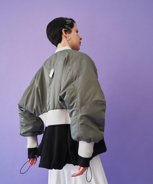 OMMO（オーエムエムオー） ma1 ma-1 VOLUME SLEEVE SHORT MA-1