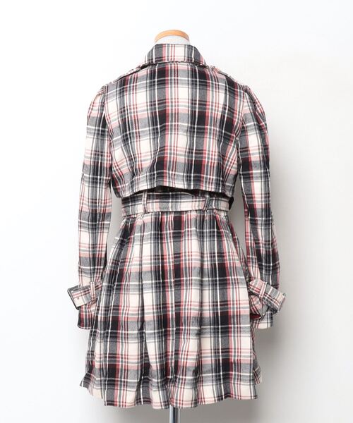 Honey Bunch チェック柄コート 1 レッド レディース : ZOZOTOWN Honey Bunch チェック柄コート 1 レッド レディース : ZOZOTOWN