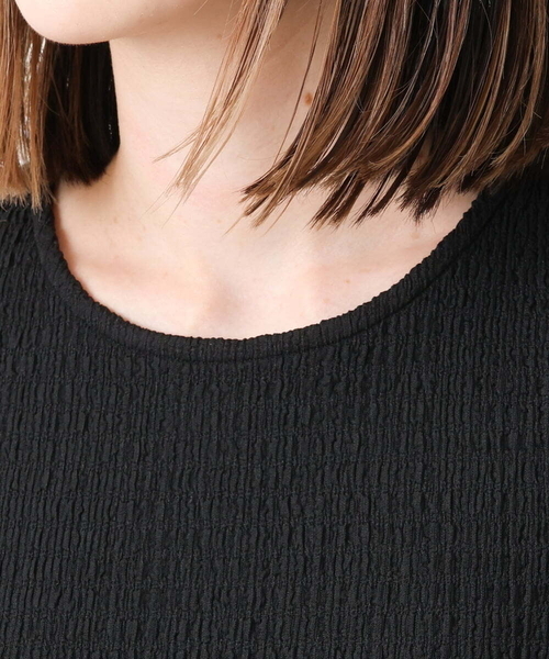 「a.v.v」 半袖ワンピース 36 ブラック レディース_画像4