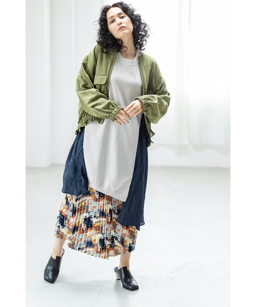 「OSMOSIS」 長袖ニット ONE SIZE ライトグレー レディース_画像7