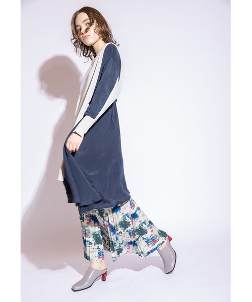 「OSMOSIS」 長袖ニット ONE SIZE ライトグレー レディース_画像9