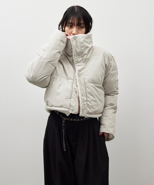 HANNE ダウンコート ダウンジャケット リバーシブルパディングショート 