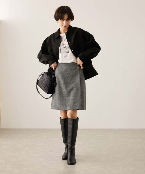 ROPE' PICNIC（ロペ ピクニック） スカート ラメカルゼラップ風金