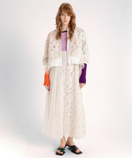 「AULA AILA」 ブルゾン 0 ライトブルー レディース_画像4