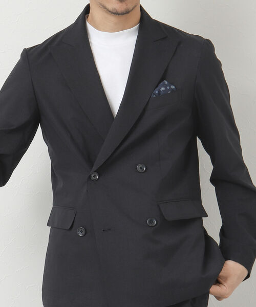 「NOLLEY'S goodman」 テーラードジャケット M インディゴブルー メンズ_画像2