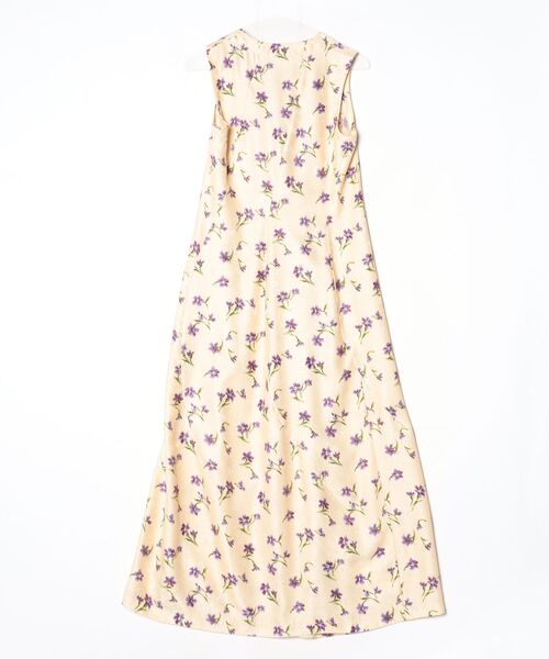 「A/T」 花柄ノースリーブワンピース - ベージュ レディース_画像2