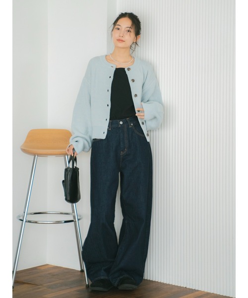 土日限定価格！　ungrid カーブルーズデニム 今期 Ungrid（アングリッド） ジーンズ デニム デニムパンツ カーブルーズ