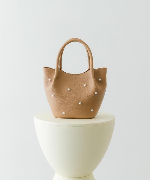 RODE SKO（ロデスコ） ハンドバッグ インバッグ付ミニパールバッグ