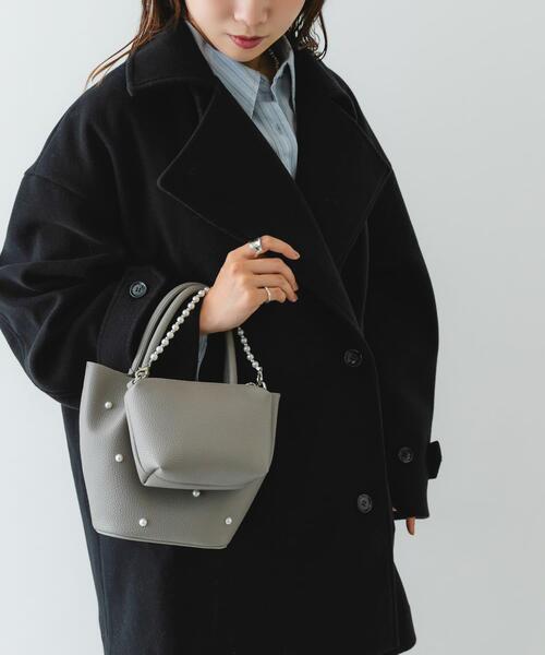 RODE SKO（ロデスコ） ハンドバッグ インバッグ付ミニパールバッグ