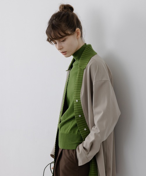 「EKCOOKIES」 長袖シャツ M グレイッシュベージュ レディース_画像4