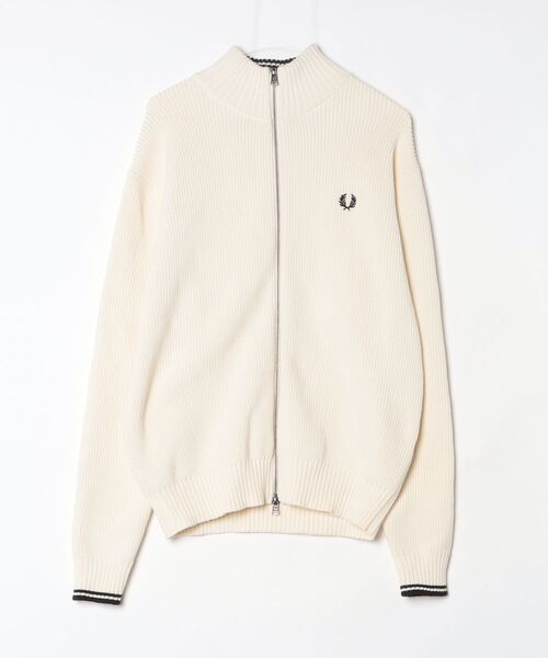FRED PERRY（フレッドペリー） ニットカーディガン M オフホワイト