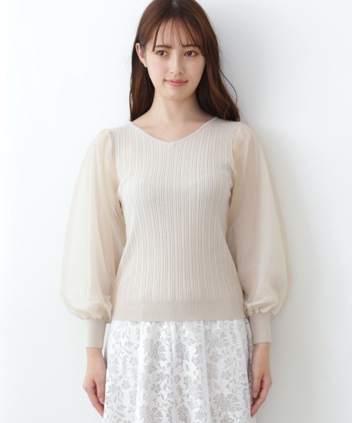 「JILL by JILL STUART」 長袖ニット FREE ホワイト レディース_画像9