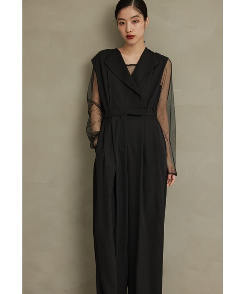 niana パンツドレス niana（ニアナ） パンツドレス ノットシャツドッキングセットアップ