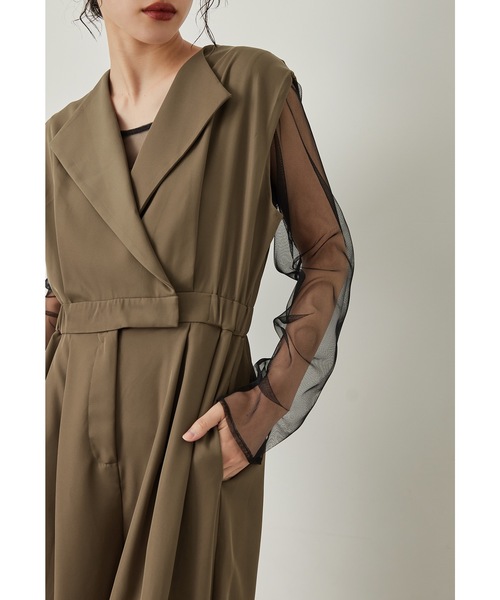 「niana」 パンツドレス - ブラック レディース_画像6