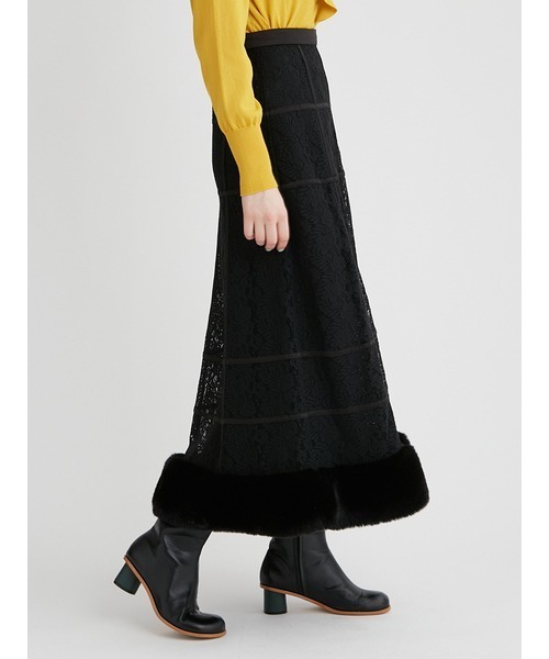 「FURFUR」 フレアスカート FREE ブルー レディース_画像7