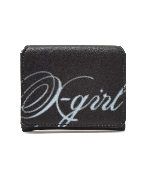 X-girl（エックスガール） 財布 SPRAY SCRIPT LOGO MINI WALLET