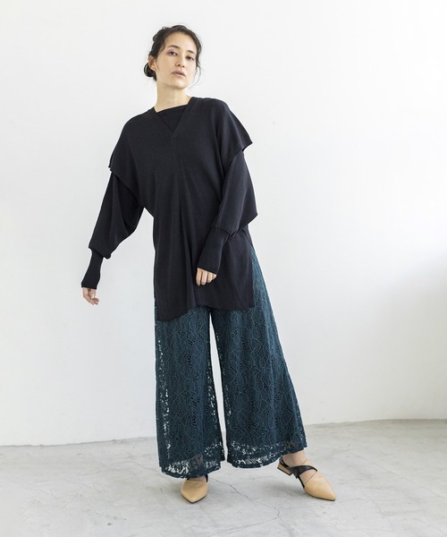 「OSMOSIS」 パンツ ONE SIZE ブラック レディース_画像3