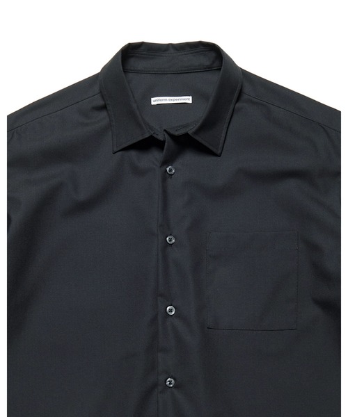 uniform experiment シャツ 半袖 STRETCH WOOL RELAX-FIT S/S SHIRT