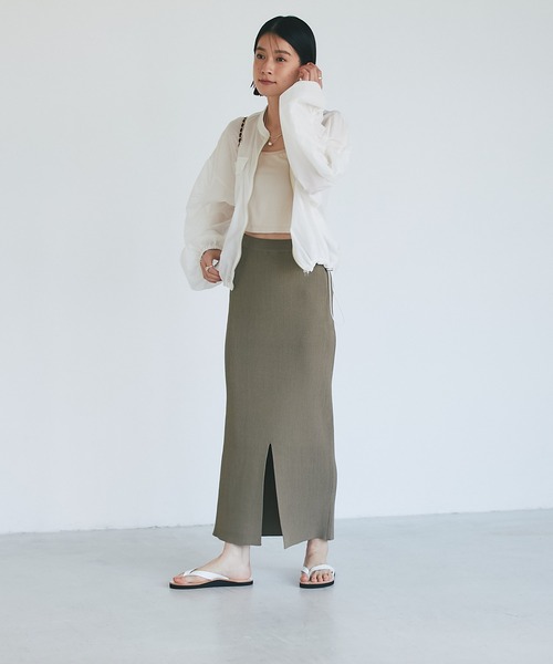 RIVE DROITE（リヴドロワ） ニットスカート FREE カーキ レディース