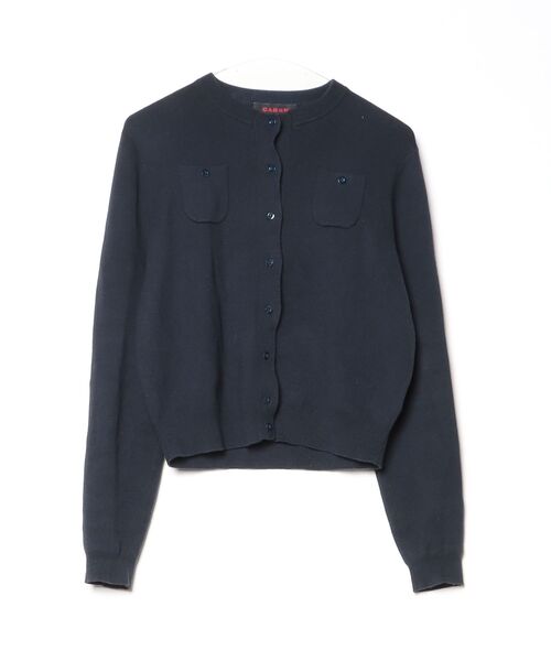 very表紙 キャバン caban カーディガン ネイビー ニット レース very