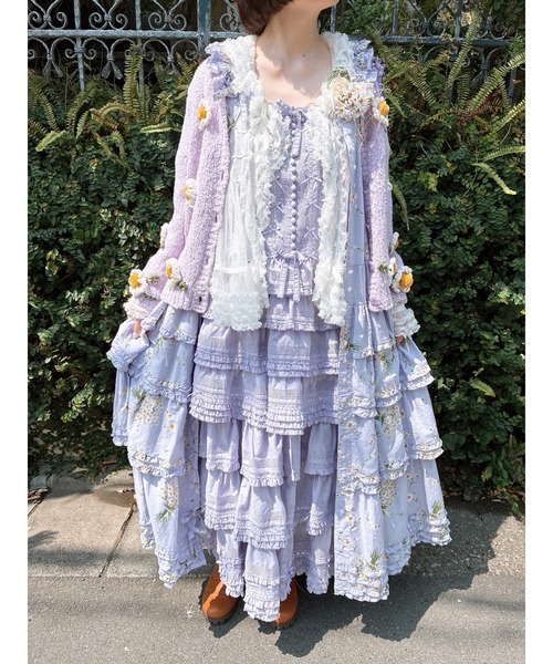 PINK HOUSE（ピンクハウス） ブラウス シャツ ドットチュールオーバー