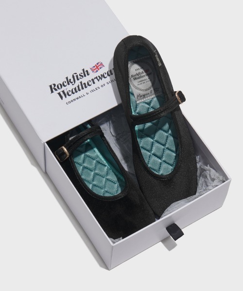 「ROCKFISH WEATHERWEAR」 バレエシューズ 23.5cm ブラック レディース_画像6