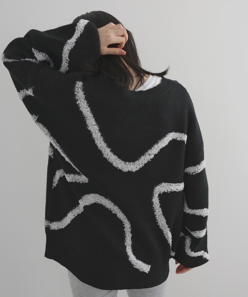 「LIAN」 ニットカーディガン FREE アイボリー レディース_画像4