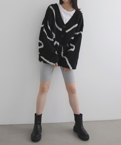 「LIAN」 ニットカーディガン FREE アイボリー レディース_画像5