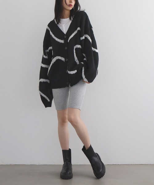 「LIAN」 ニットカーディガン FREE アイボリー レディース_画像7