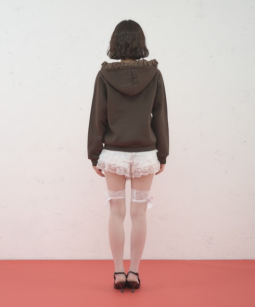FCMM パーカー 「日本限定」FRILL CROSS HOODIE / フリルクロス