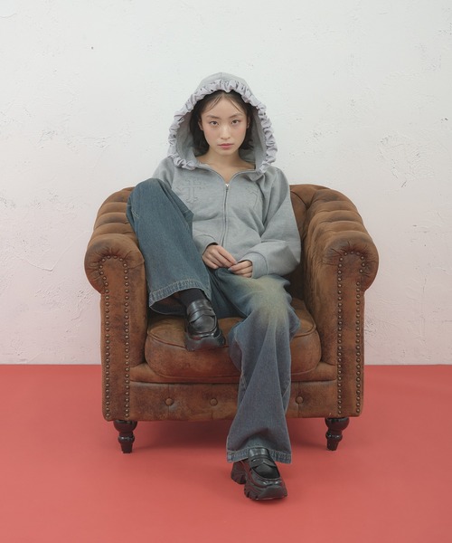 お値下げ】frill hoodie ロージーモンスター フリル パーカー お値下げ 