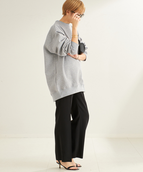 「Plage」 スウェットカットソー FREE チャコールグレー レディース_画像5