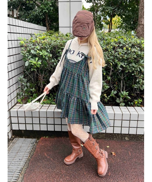 「WC」 ノースリーブチュニック FREE グリーン レディース_画像4