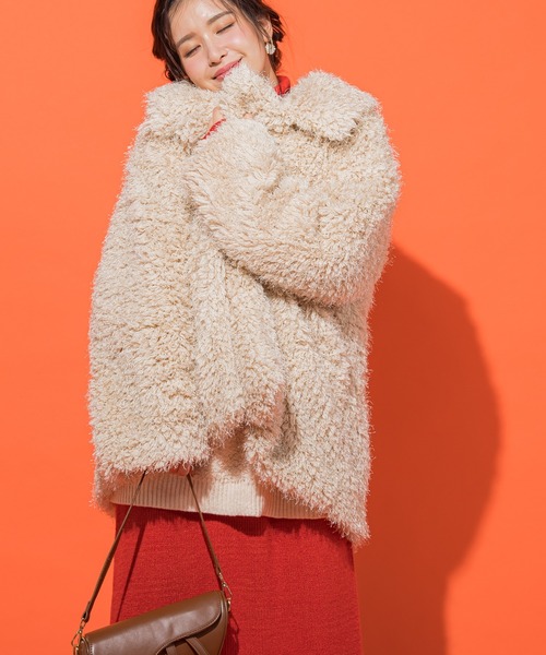 「VICKY」 ピーコート M ブラウン レディース_画像4