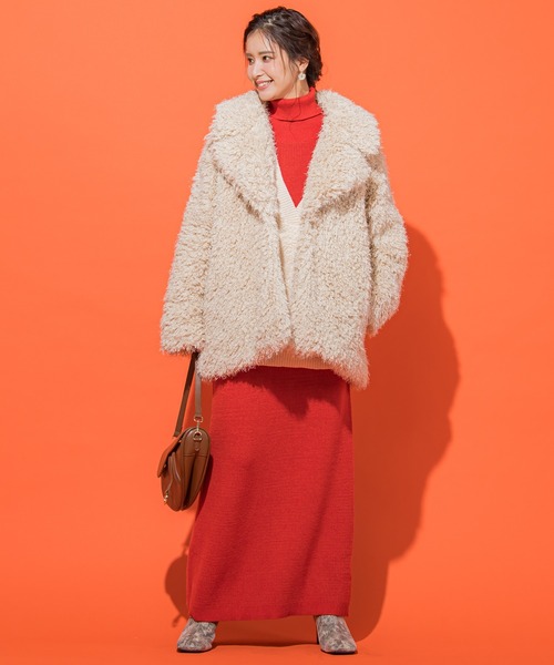 「VICKY」 ピーコート M ブラウン レディース_画像6