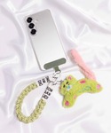もふもふネコチャーム付き スマホショートストラ...の詳細画像5