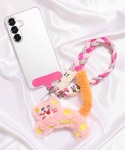 もふもふネコチャーム付き スマホショートストラ...の詳細画像4