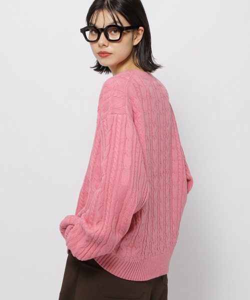 「POLO BCS」 長袖ニット LARGE アイボリー レディース_画像2