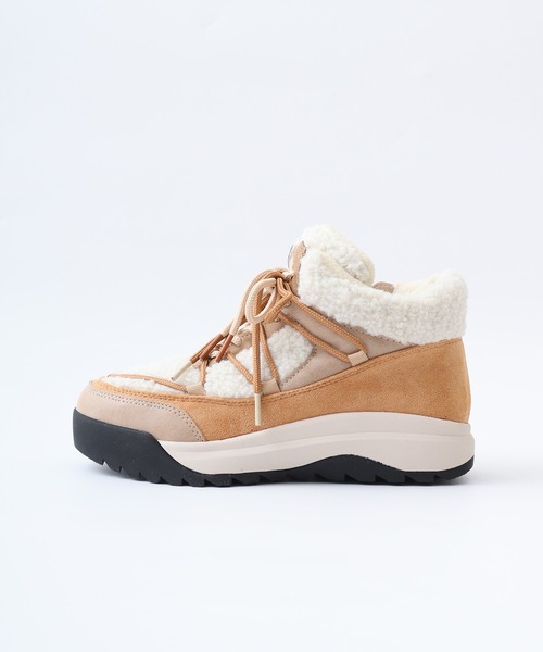 「FUNALIVE」 ハイカットスニーカー 24 アイボリー レディース_画像3