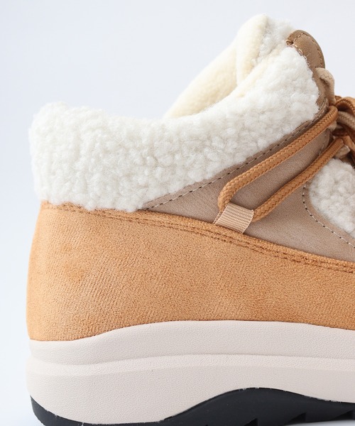 「FUNALIVE」 ハイカットスニーカー 24 アイボリー レディース_画像6