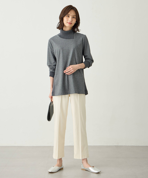 「A/C DESIGN BY ALPHA CUBIC」 長袖カットソー LL ブラック レディース_画像8