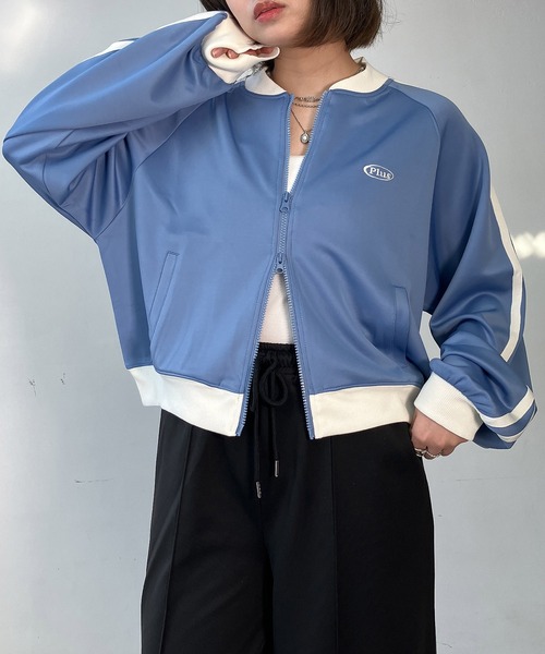 AS KNOW AS（アズノゥアズ） ジャージ クロップド丈 Wジップトラック