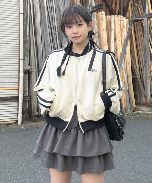 AS KNOW AS（アズノゥアズ） ジャージ クロップド丈 Wジップトラック