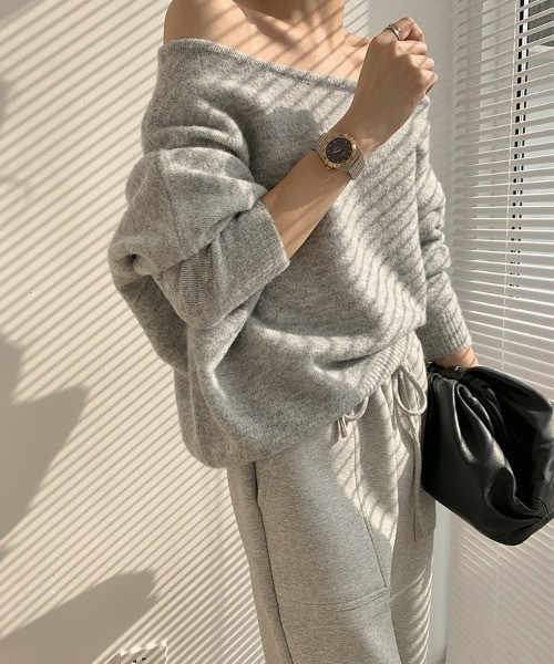 「N.s」 長袖ニット FREE グレー レディース_画像2