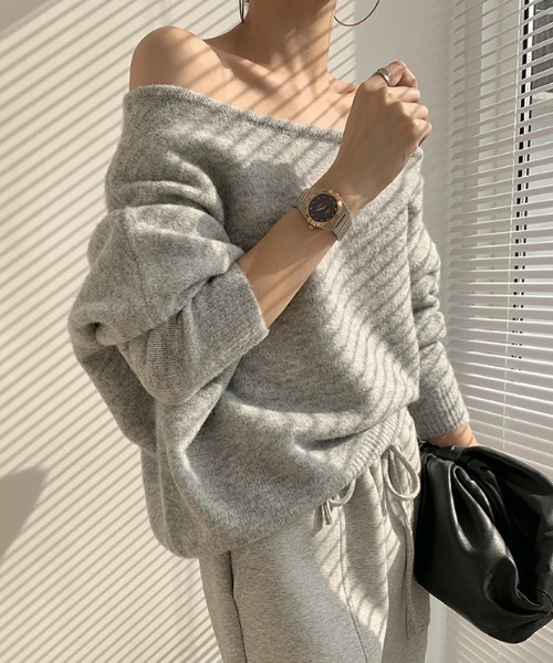 「N.s」 長袖ニット FREE グレー レディース_画像5
