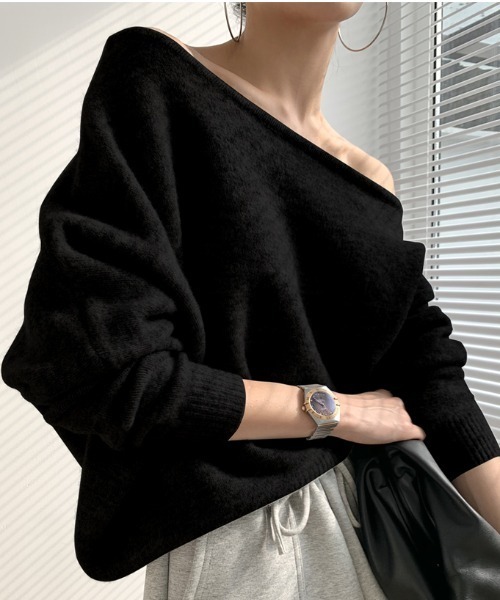 「N.s」 長袖ニット FREE グレー レディース_画像9