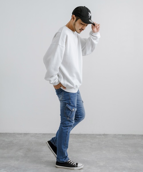 「Rocky Monroe」 スキニーデニムパンツ M ブルー メンズ_画像5