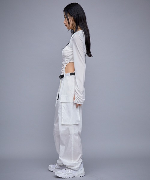 「THINGS THAT MATTER」 長袖カットソー FREE ホワイト レディース_画像5