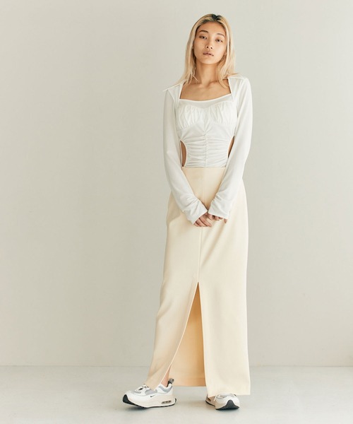 「THINGS THAT MATTER」 長袖カットソー FREE ホワイト レディース_画像9